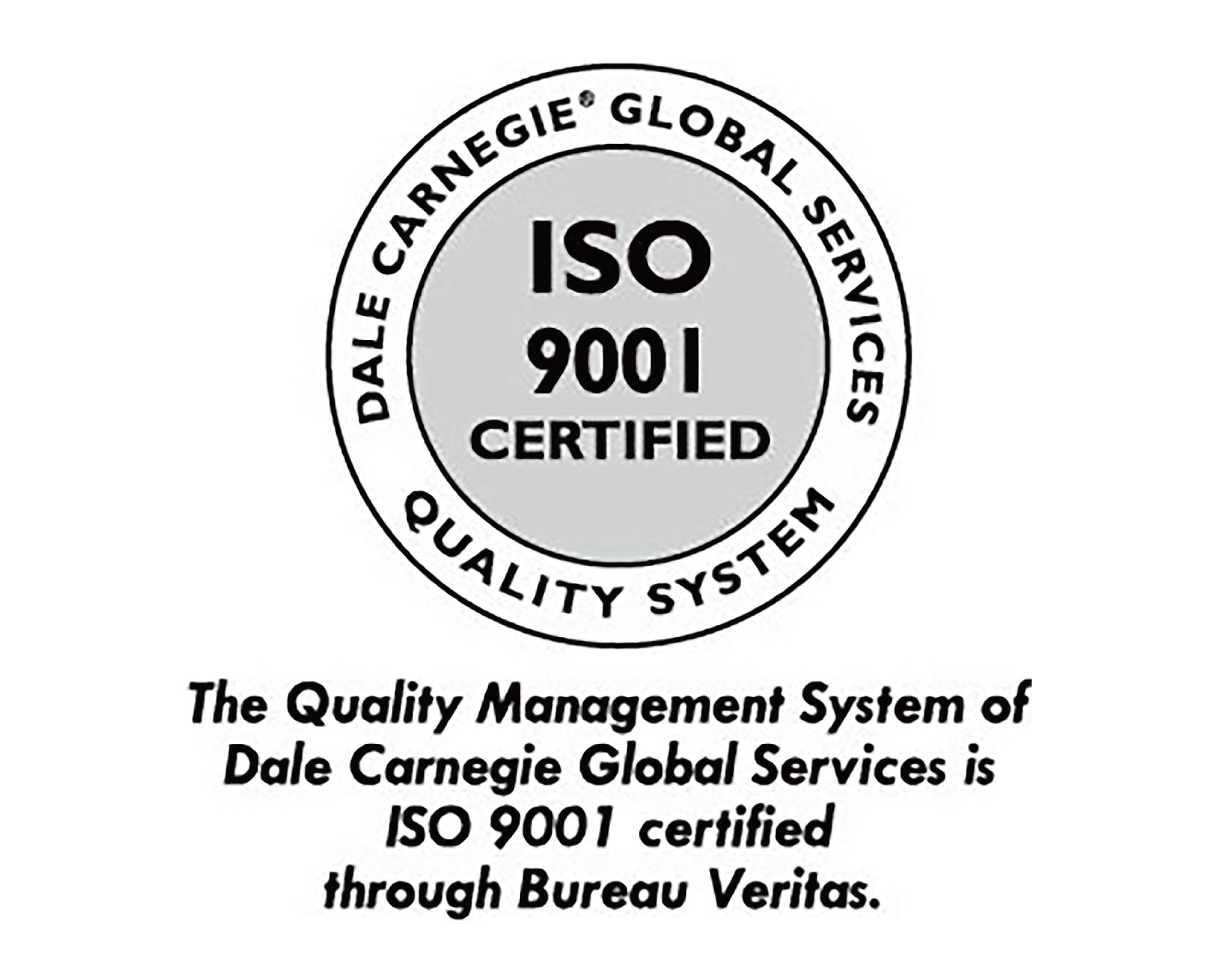 卡內基訓練獲得ISO9001認證。